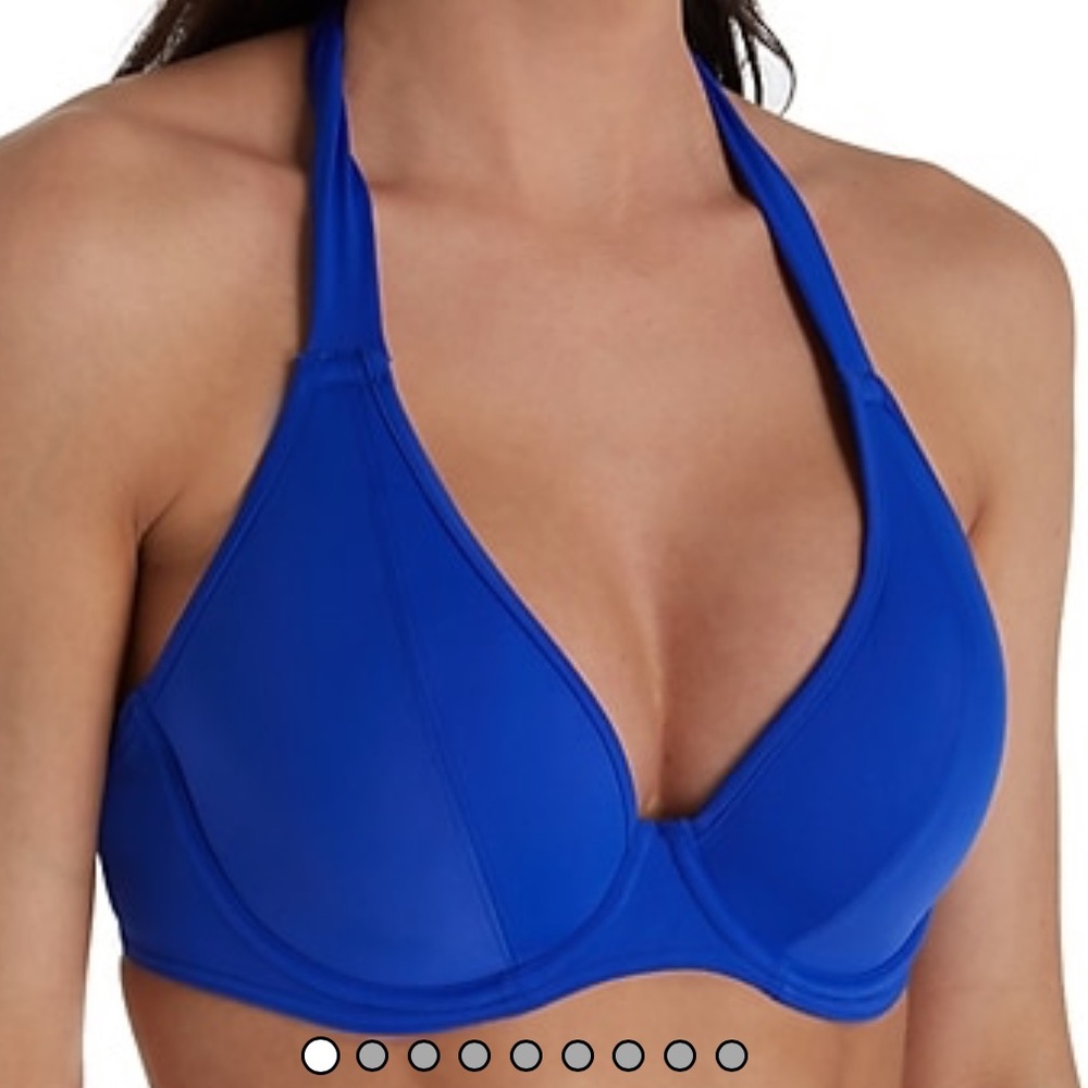 Blue bikini top 36G 36F